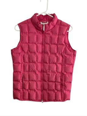 Pendelton Down Women's Quilted Pink Salmon Puffer Vest Size M